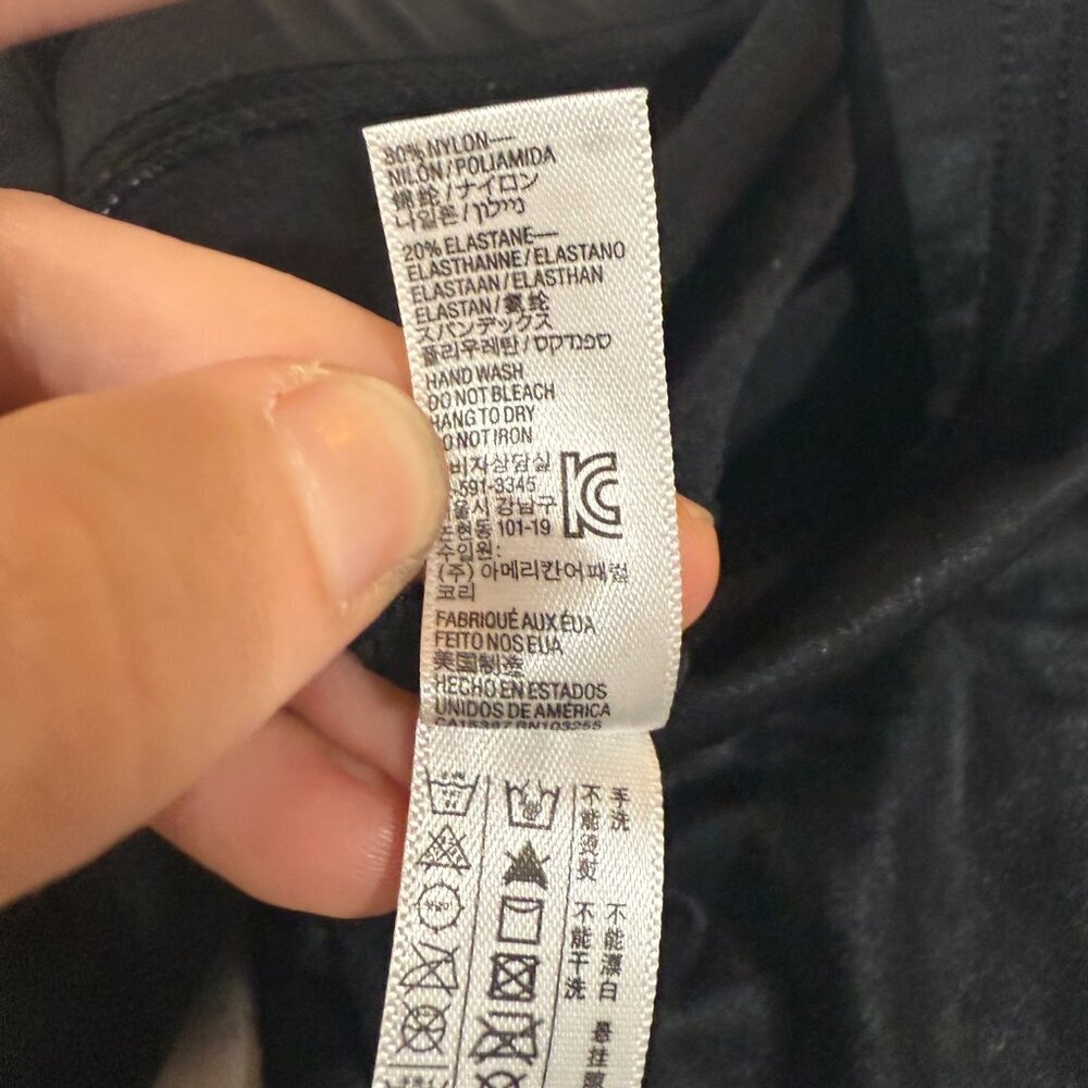American Apparel Lamé Matte Black Leggings (NWOT) - Picture 9 of 13